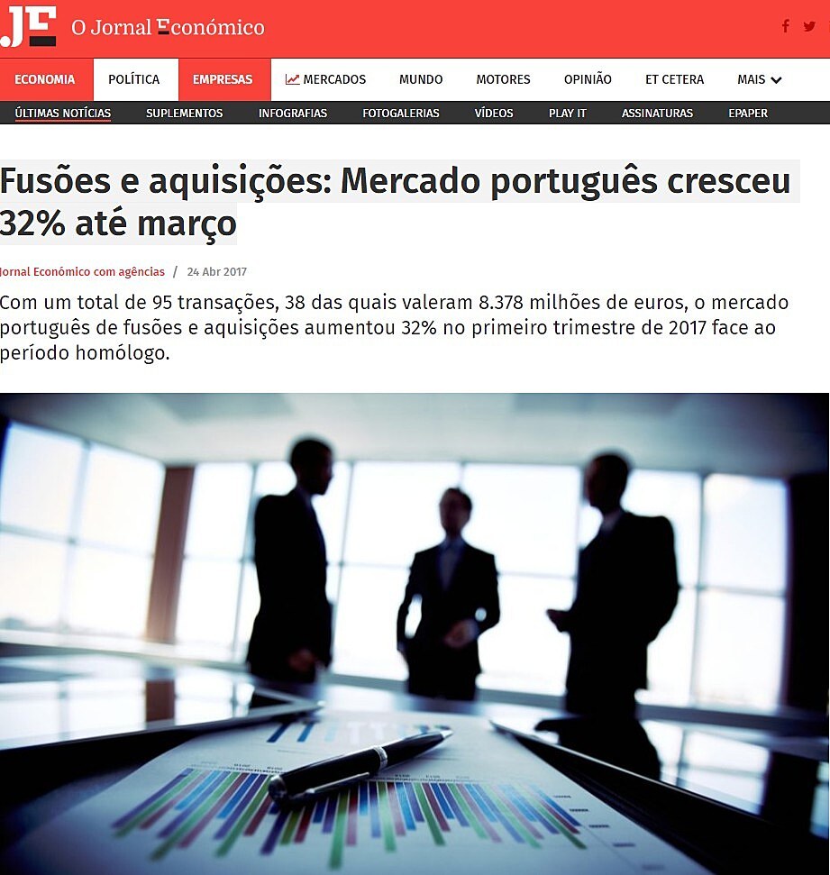 Fuses e aquisies: Mercado portugus cresceu 32% at maro